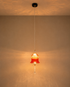 Crystal Bell Pendant Light For Living Room & Home Decoration item -Orange