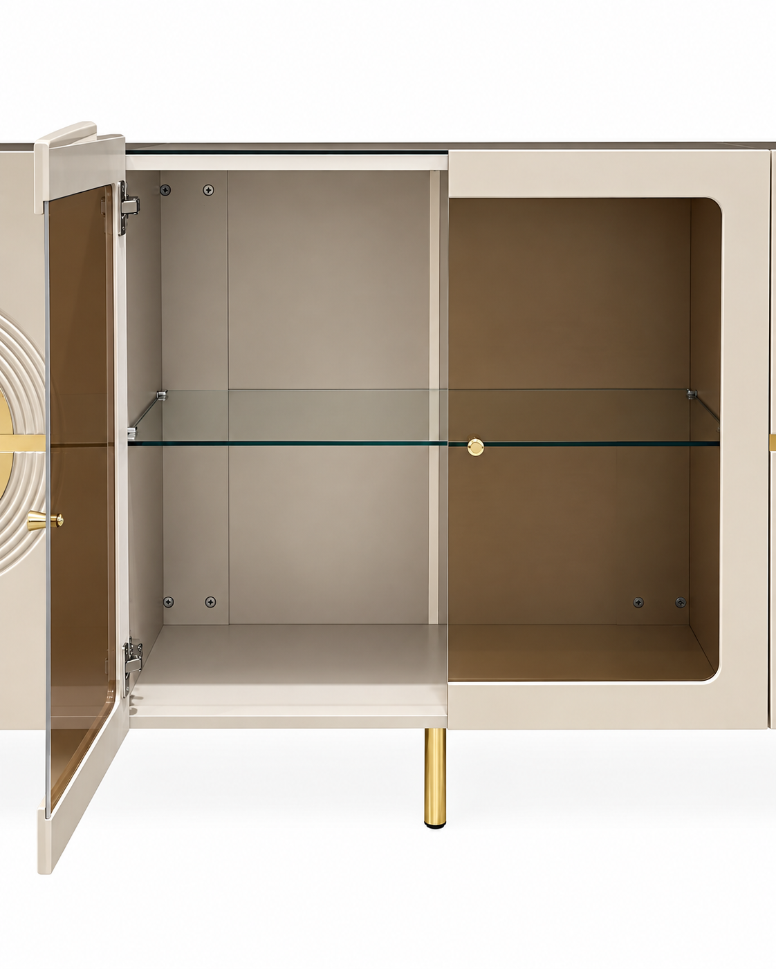 Crownline Storage Cabinet and Console Table For Home & Crockery Storage Cabinet / Crockery Unit