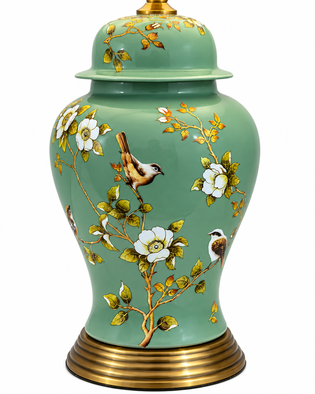 Blossom Elegance Table Lamp For Home (Bird Shade)