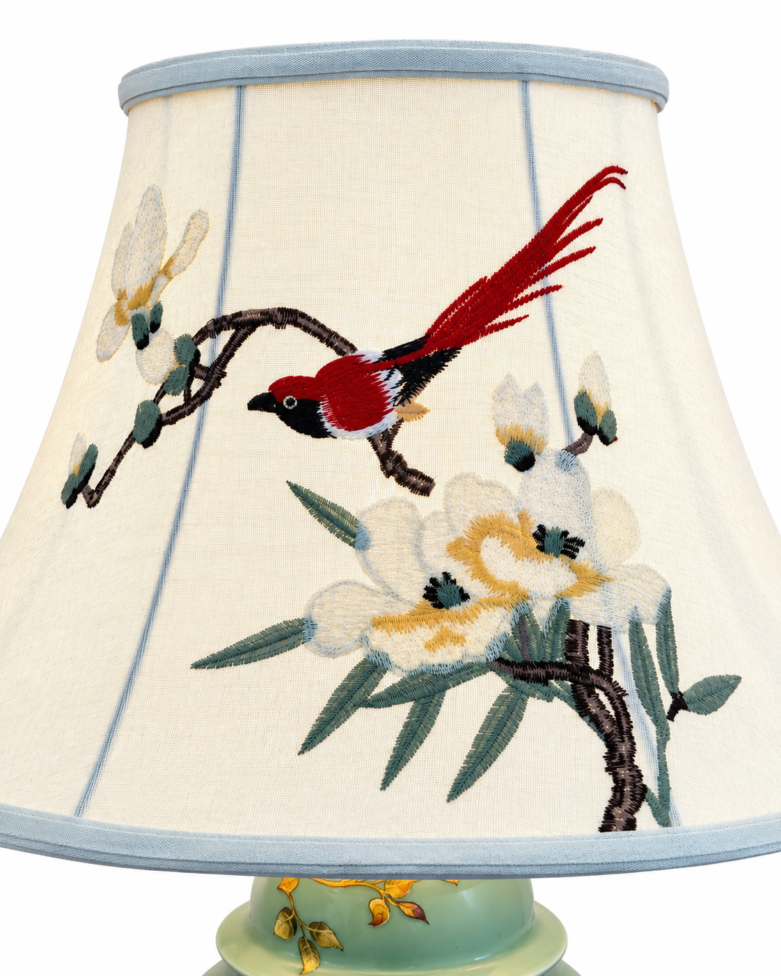 Blossom Elegance Table Lamp For Home (Bird Shade)