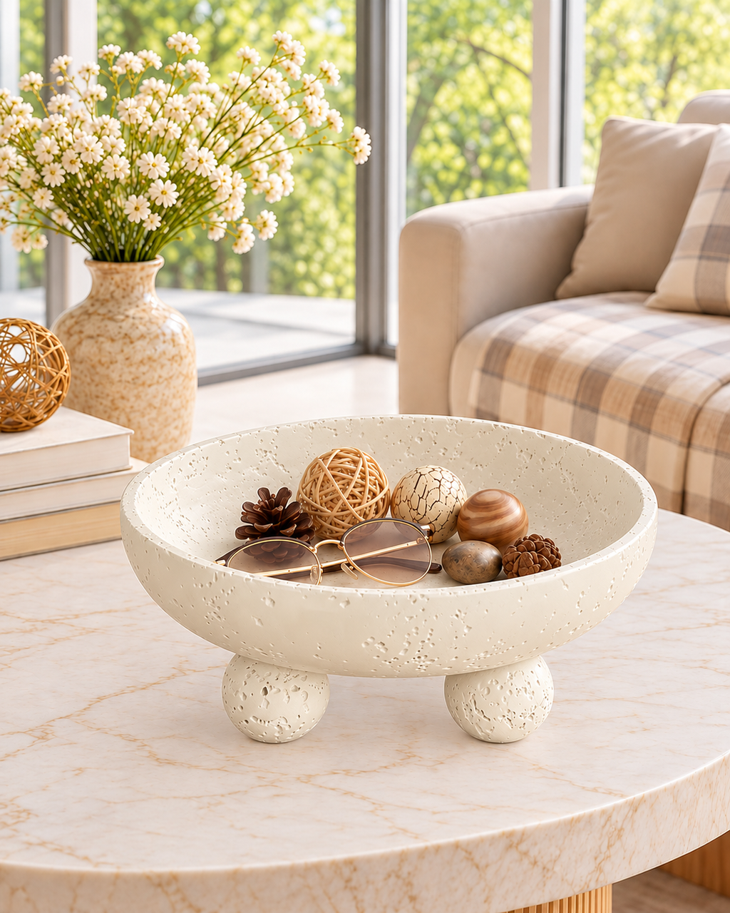 Sculpted Display Decorative Bowl & Item for Home Deocoration
