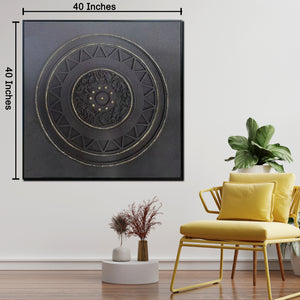 Shadow Prism Modern Wall Art (40 x 40 Inches)