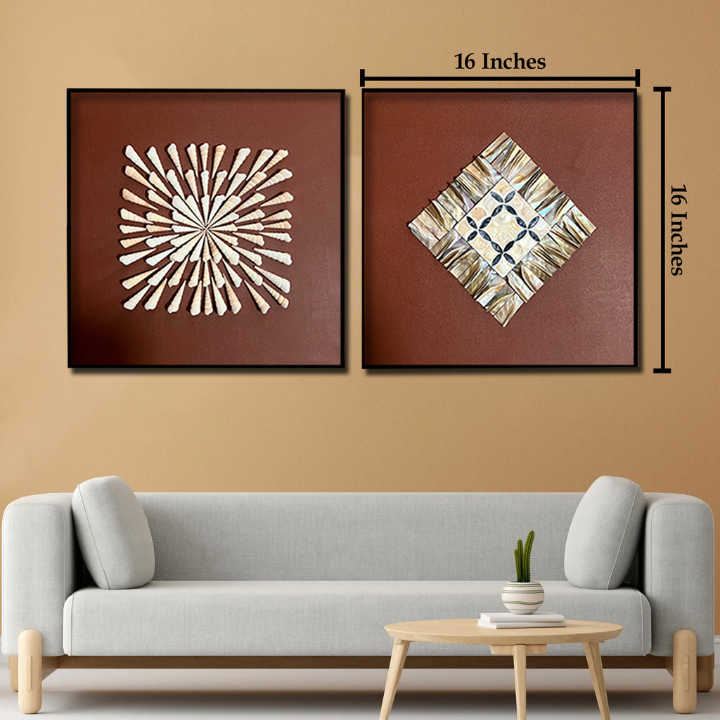 Mystic Shells Wall Decor Shadow Box & Item for Home Decoration