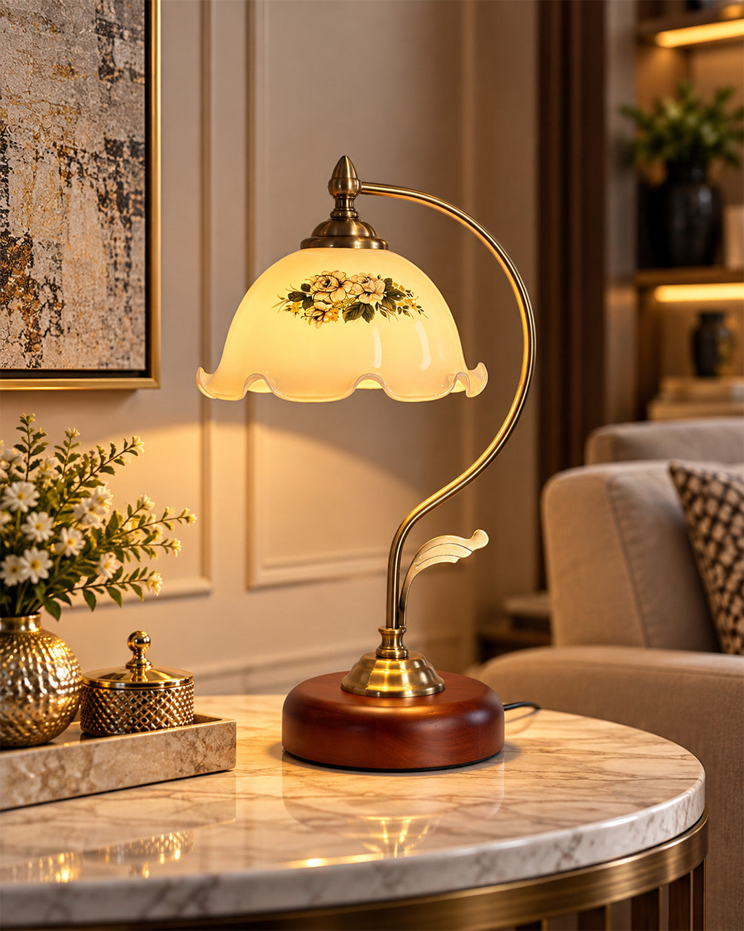 Classic Bloom Designer Desk Lamp & Item for Home Decoration