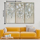 Morning Haze Florals 100% Hand Painted Wall Painting & Wall Decor Item (With outer Floater Frame)