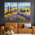 Lavender Hills Canvas Print - Set of 2