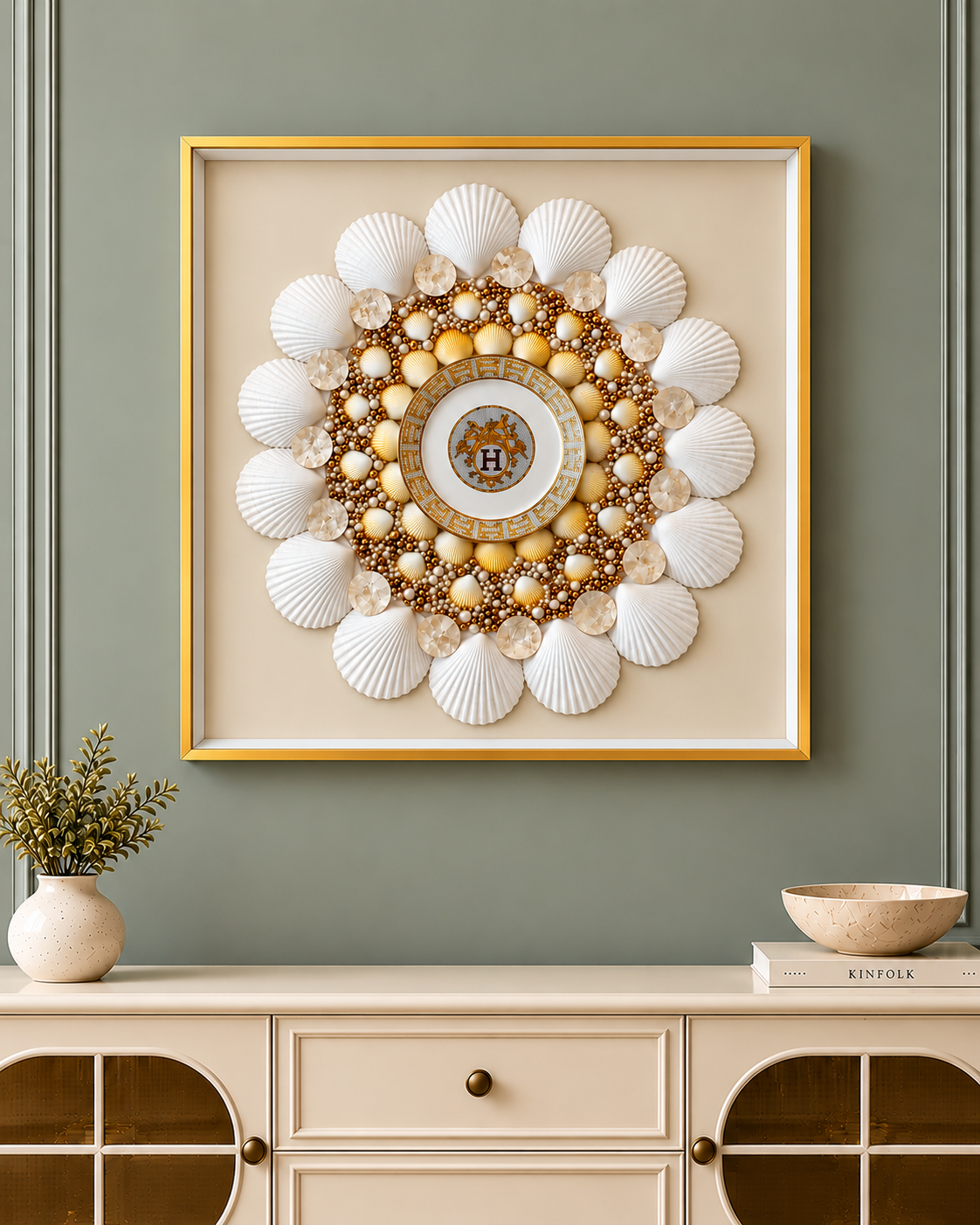 Ocean Crown Shadow Box Wall Decoration Item
