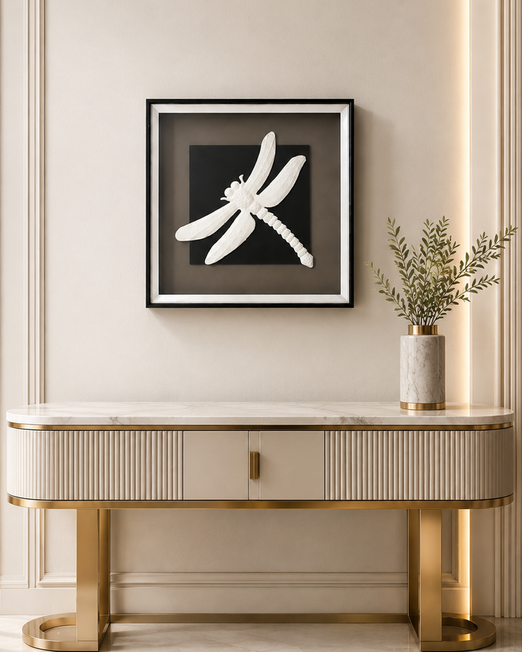 Dragonfly Elegance Shadow Box and Wall decoration item