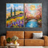Lavender Hills Canvas Print - Set of 2