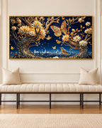 Floral Night Fantasy Crystal Glass Painting & Wall Decoration Items
