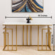 Zenith Grace Console Table For Home - Stainless Steel