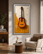 Guitar Melody Pop Art Shadow Box Wall Decoration Piece