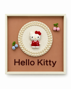 Hello Kitty Charm Pop Art Shadow Box and Kids Room Wall Decor items