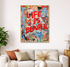 Life Is Beautiful 100% Hand Painted Wall Painting by Mercedes Lagunas (With Outer Floater Frame frame) (35.5 x 47 Inches )