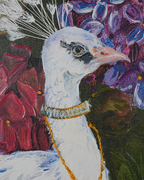 Nature’s Royalty by KATHRYN WHITE 100% Hand Wall Painting For Home (With Outer Floater Frame frame) ( 35.5 x 47 Inches )