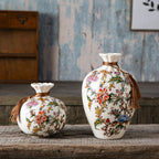 Florentine Harmony Ceramic Vase & Showpiece - Set of Three