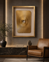 Modern Sunburst Abstract Shadow Box for Wall Decoration