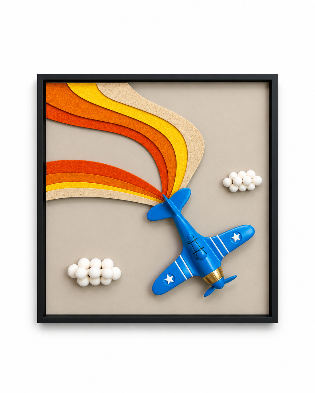 Sky Adventure Pop Art Shadow Box and Kids Room Wall Decor items
