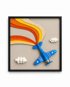 Sky Adventure Pop Art Shadow Box and Kids Room Wall Decor items