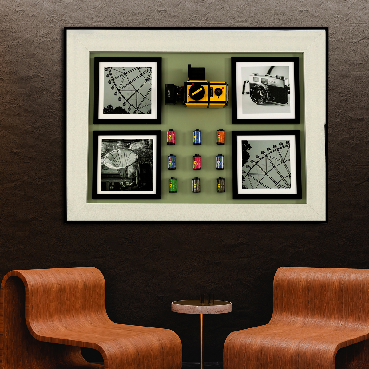 Camera Enthusiasts Pop Art Shadow Box