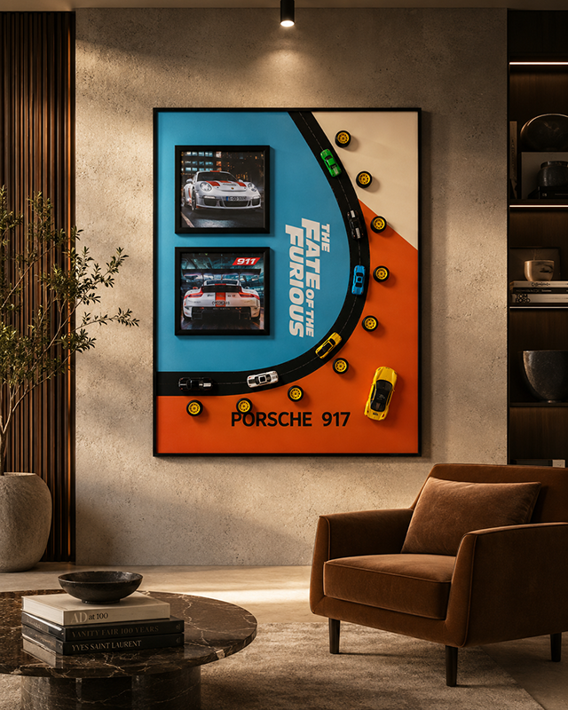 Porsche Speed Enthusiast Pop Art Shadow box