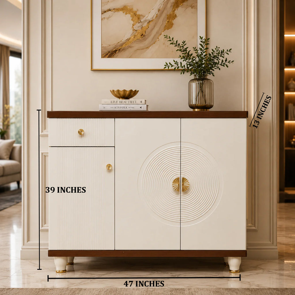 Mysa Manor Storage Cabinet and Console Table For Home & Crockery Storage Cabinet / Crockery Unit