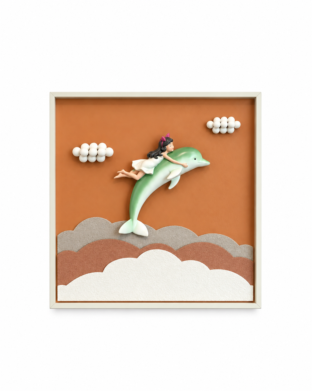 Dolphin Dreams Pop Art Shadow Box and Kids Room Wall Decor items