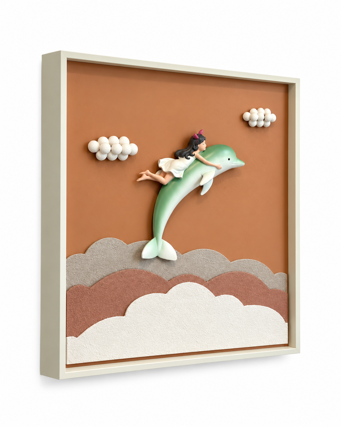 Dolphin Dreams Pop Art Shadow Box and Kids Room Wall Decor items
