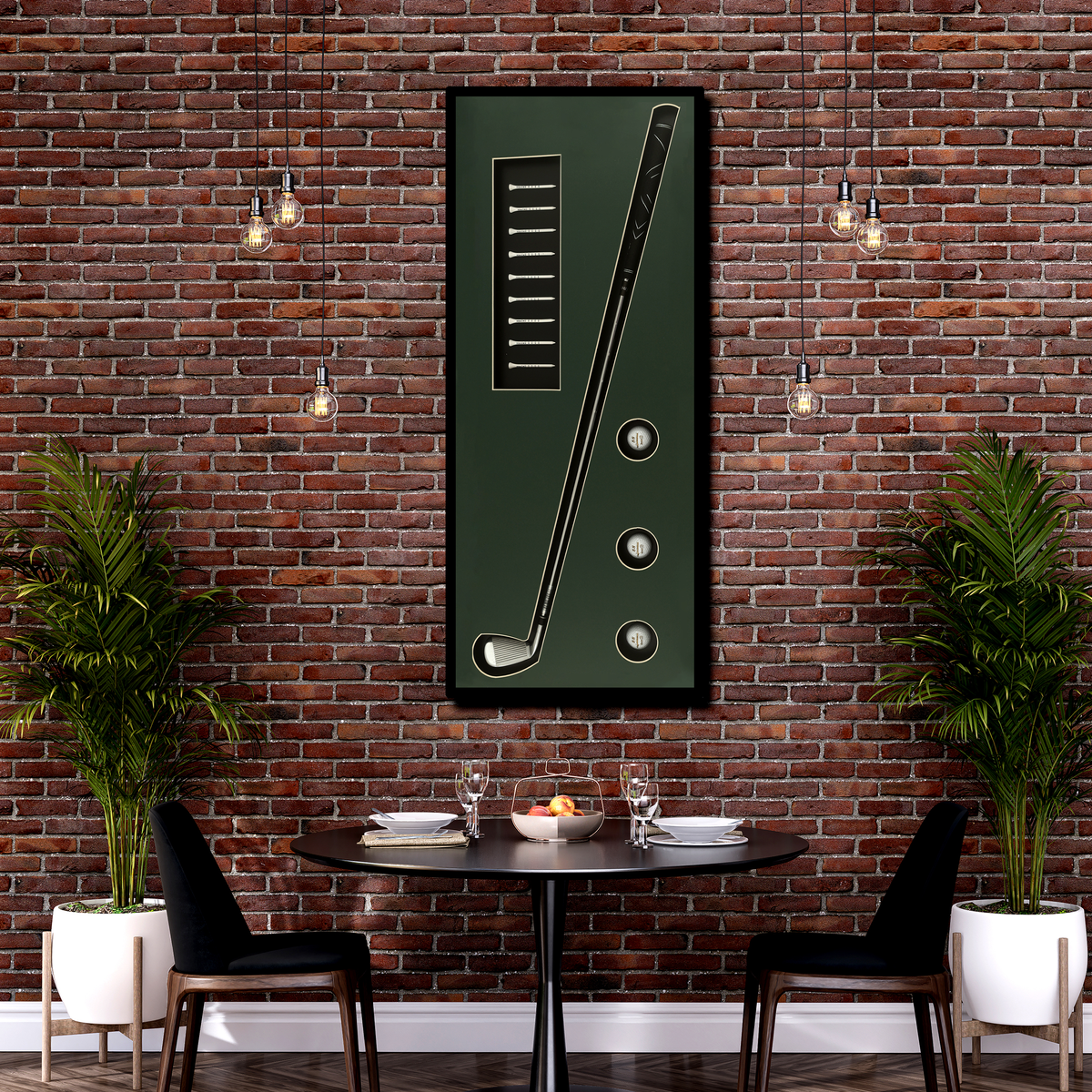 A Golf Lover Pop Art Shadow Box