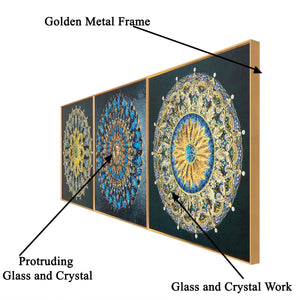 ColourCraft Pro Crystal Glass Painting - Set of 3