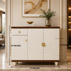 Elm Grace Storage Cabinet and Console Table For Home & Crockery Storage Cabinet / Crockery Unit