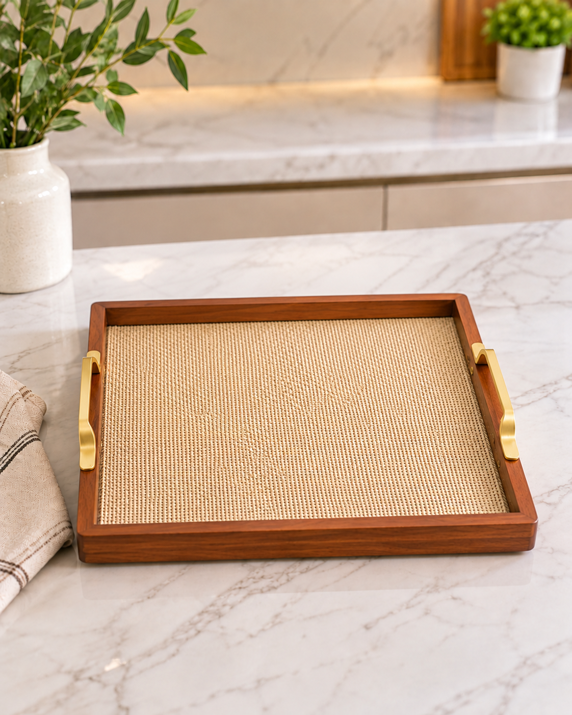 Classic Aura Serving Tray For Home - Medium