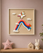 Rainbow Unicorn Pop Art Shadow Box and Kids Room Wall Decor items