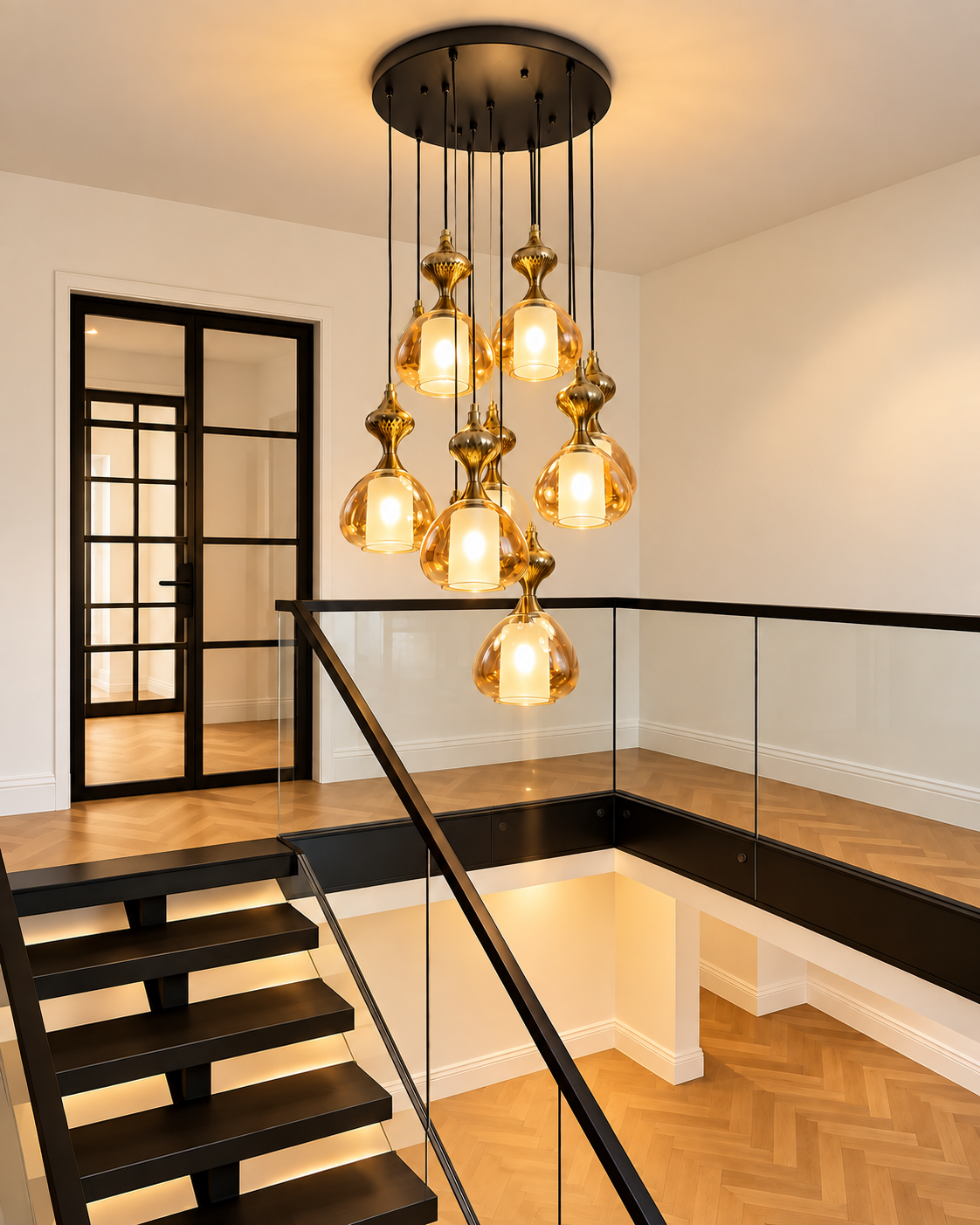The Seranova Pendent light for Home & Item for Home Decoration ( Amber )