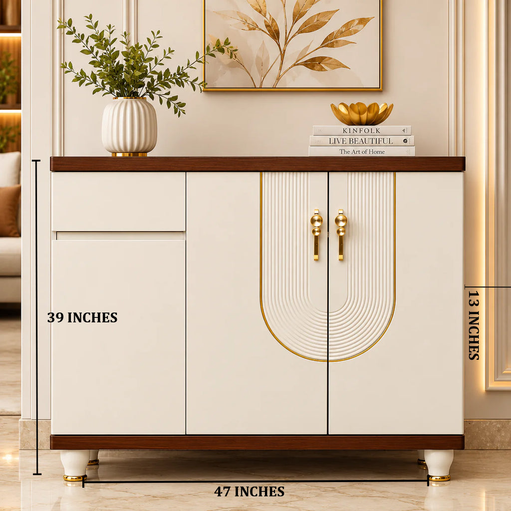 Luna Haven Storage Cabinet and Console Table For Home & Crockery Storage Cabinet / Crockery Unit