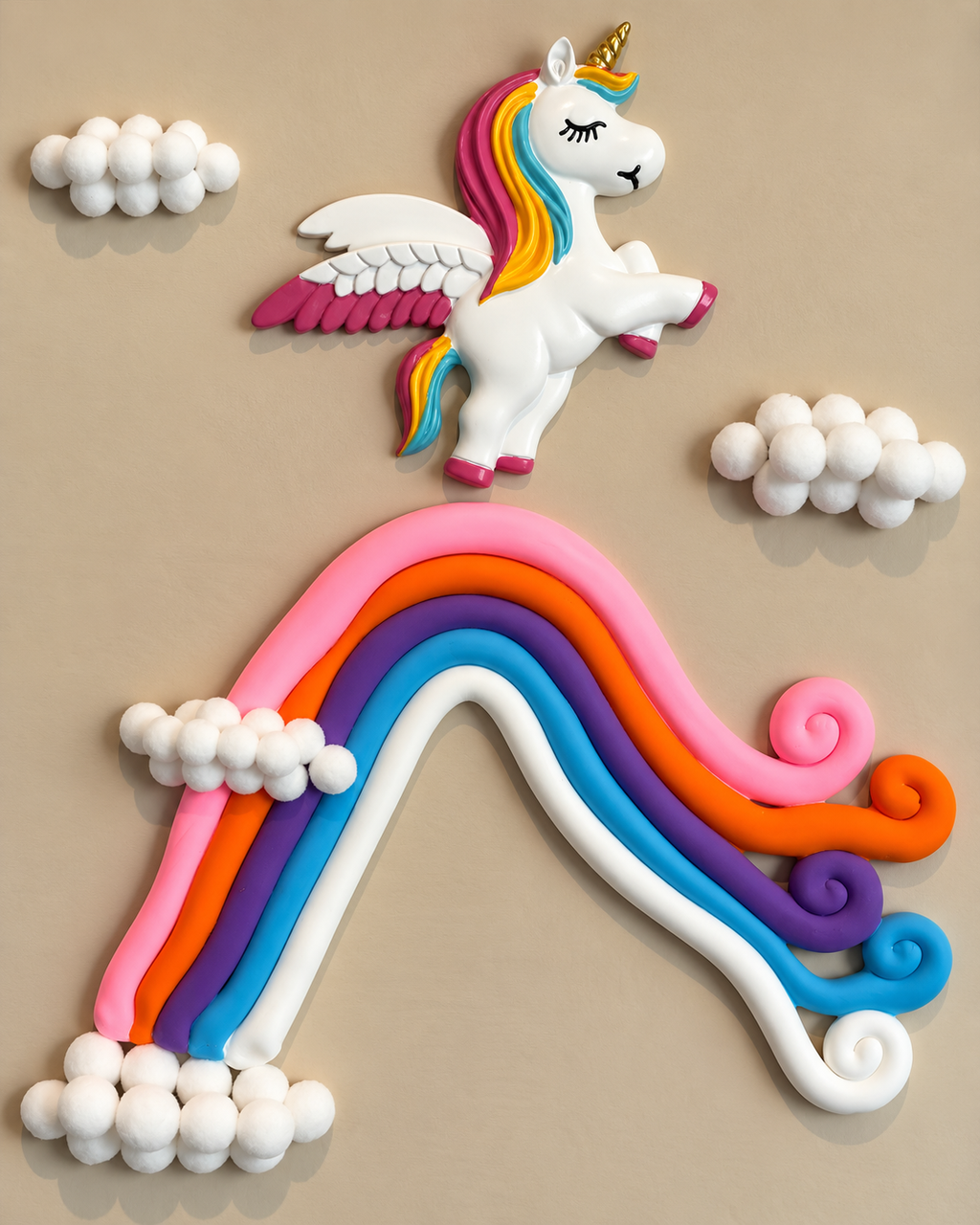 Rainbow Unicorn Pop Art Shadow Box and Kids Room Wall Decor items