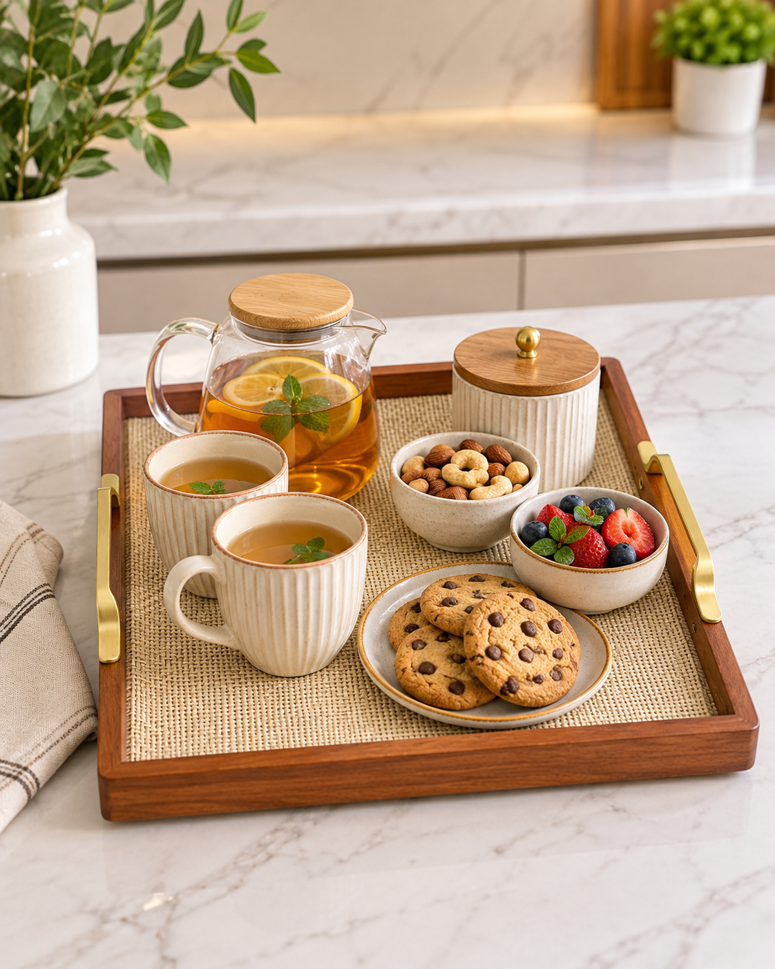Classic Aura Serving Tray For Home - Big