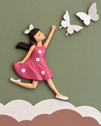 Butterfly Dreams Pop Art Shadow Box and Kids Room Wall Decor items
