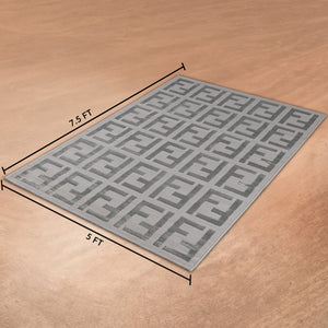 Modern Chic Geometric Rug & Carpet (5 x 7.5 Feet)