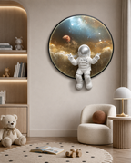 Dynamic Dexterity Pop Art Shadow Box Wall Decoration Piece - White