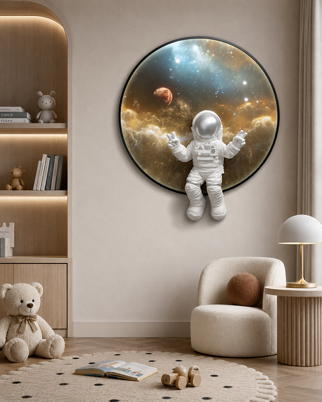 Dynamic Dexterity Pop Art Shadow Box Wall Decoration Piece - White