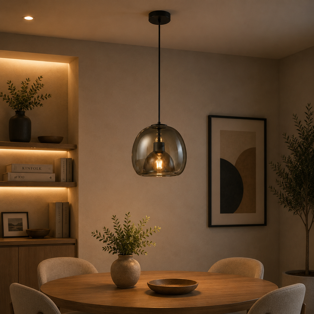 Cosmo Shade Pendant Light For Living Room & Home Decoration item - Grey