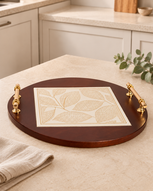Luxe Harmony Serving Tray For Home - Big