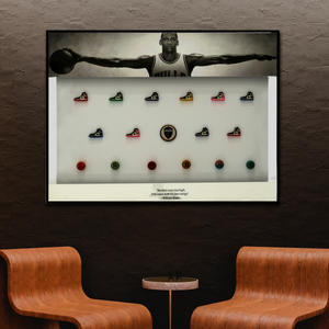Michael Jordan Basketball Pop Art Shadow Box