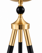 Momentum Dial Tripod Base Luxury Designer Silent Movement Standing Clock With Moving Gear Mechanism  - Rose Gold (With Light & Remote)