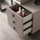Classic Elegance Three-Drawer Cabinet (Gray)