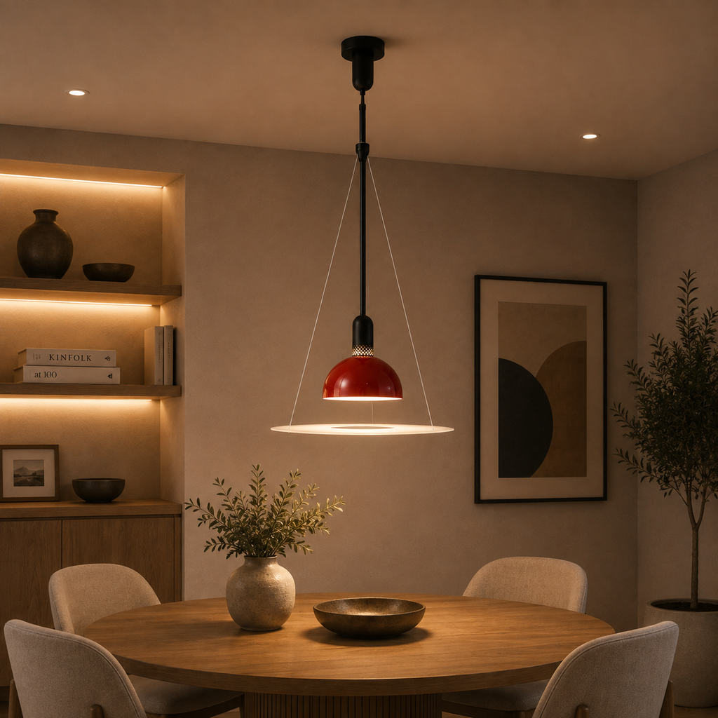 Cosmo Aura Ceiling light For Home  &  Item For Home Decoration - Red (Italian Designer Collection)
