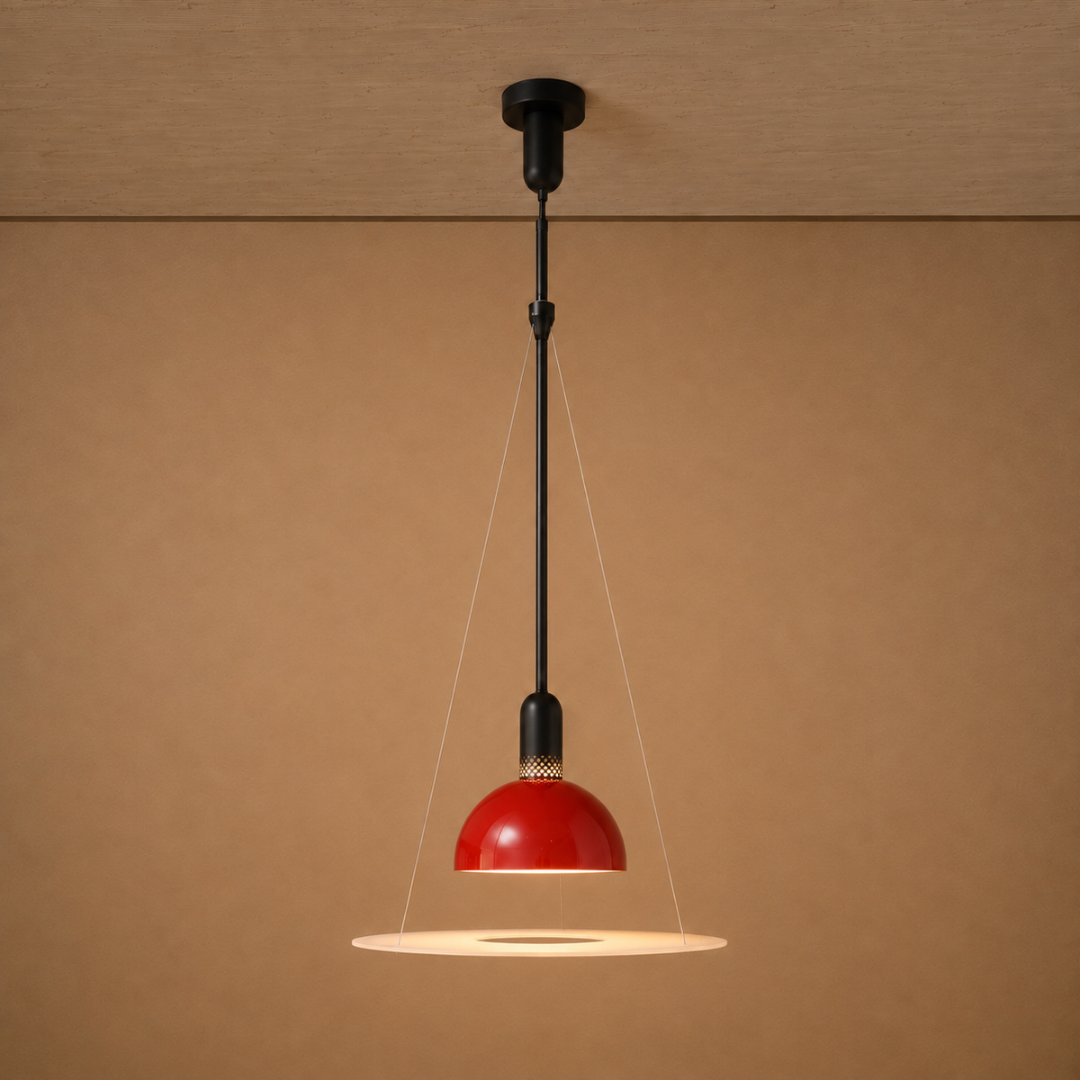 Cosmo Aura Ceiling light For Home  &  Item For Home Decoration - Red (Italian Designer Collection)