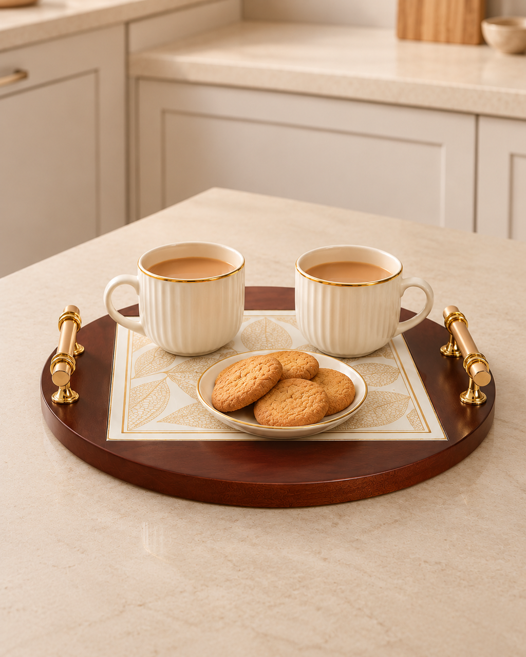 Luxe Harmony Serving Tray For Home - Medium