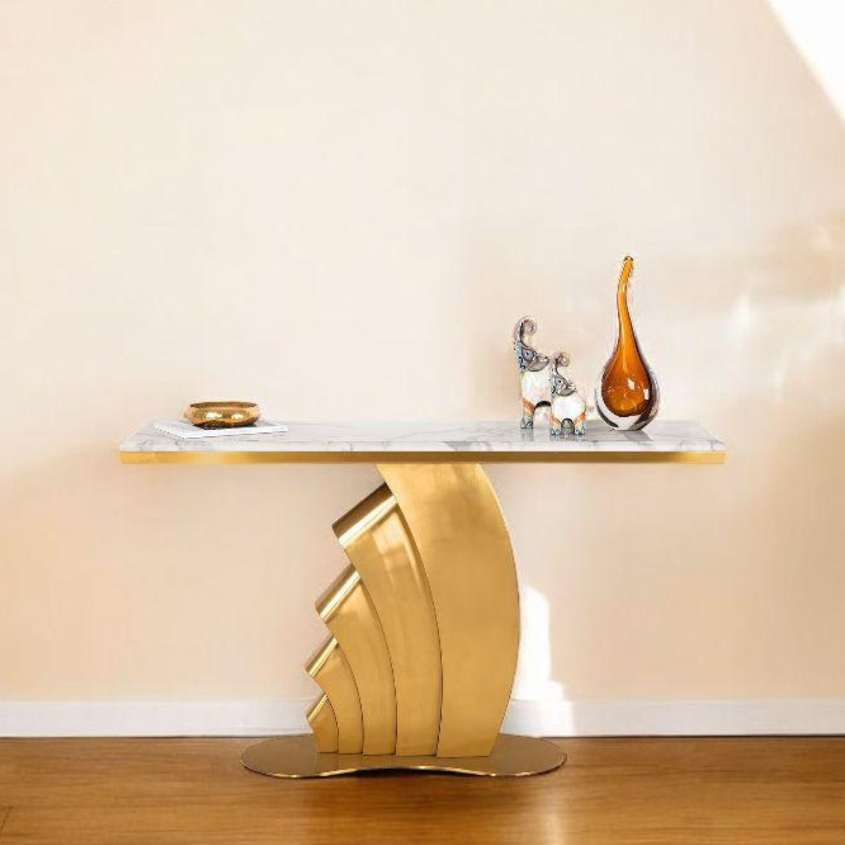Maritime Grace Console Table (Stainless Steel)